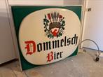 Dommelsch bier dubbele lichtbak voor gevel, Verzamelen, Biermerken, Ophalen, Zo goed als nieuw, Reclamebord, Plaat of Schild, Overige merken
