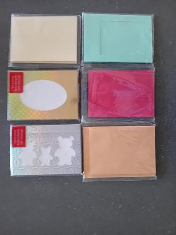 6 pakjes kaarten. Samen €2.50 beschikbaar voor biedingen