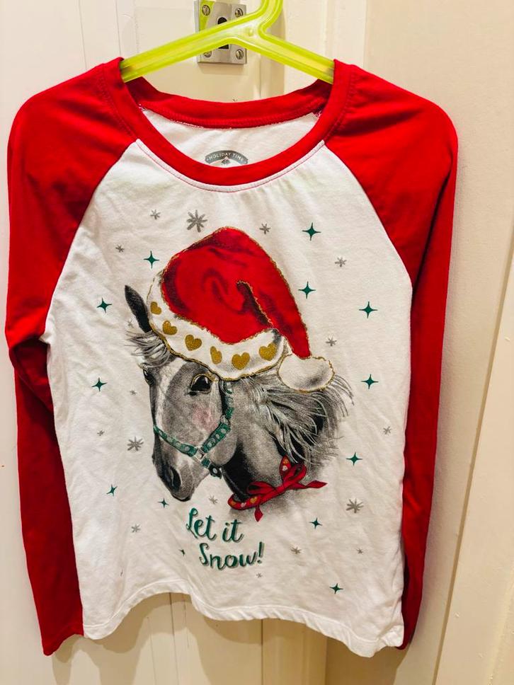 Kerst shirt kind maat 140/146 (10-11 jaar) z.g.a.n., Kinderen en Baby's, Kinderkleding | Overige, Zo goed als nieuw, Jongen of Meisje