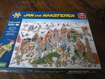 Jan v Haasteren 1000 st. santa,s village . dorp kerstman beschikbaar voor biedingen