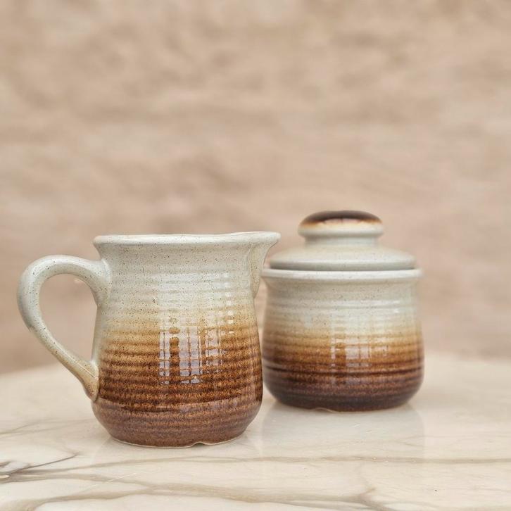 Vintage Gerzit Staffel suikerpot & melkkan – Germany, Huis en Inrichting, Keuken | Servies, Zo goed als nieuw, Overige typen, Overige stijlen
