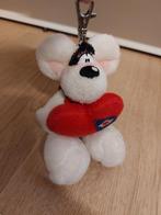 Diddl sleutelhanger knuffeltje met hart 13 cm, Ophalen of Verzenden, Knuffel