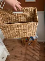 boekenmand huisje h&m home, Ophalen, Zo goed als nieuw, Rond, Riet