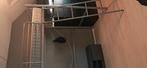 Metalen 1 persoons bed hoogslaper, Ophalen