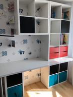 Kinderkamer Ikea Kallax bureau kastenwand, Huis en Inrichting, Kasten | Wandmeubels, Gebruikt, 50 tot 75 cm, 200 cm of meer, Ophalen