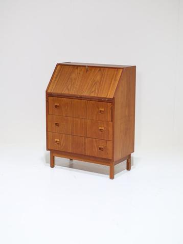 Secretaire Deens vintage teakhout 1960s beschikbaar voor biedingen
