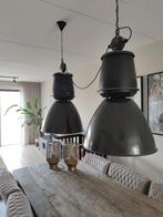 Industriële hanglamp eettafel lamp 2 stuks, Ophalen of Verzenden, Zo goed als nieuw, 50 tot 75 cm