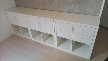 3x Ikea Kallax wit