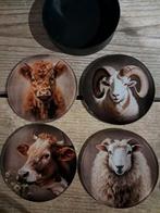 4 glazen onderzetters in bakje €9,99, Huis en Inrichting, Woonaccessoires | Onderzetters, Ophalen of Verzenden, Nieuw, Glas of Kopje