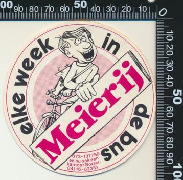 Sticker: Meierij - Elke week in de bus - Boxtel beschikbaar voor biedingen