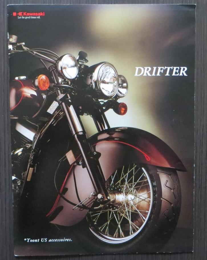 NL Folder Kawasaki VN1500-J Drifter / VN800-C Drifter, Motoren, Handleidingen en Instructieboekjes, Kawasaki, Verzenden
