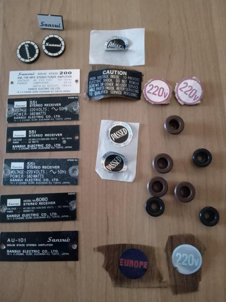 Sansui stickers en plaatjes, Hobby en Vrije tijd, Stickers en Plaatjes, Zo goed als nieuw, Meerdere stickers, Verzenden