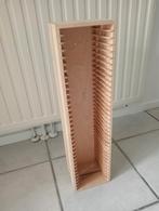 Cd rek, hout. Ikea. 59x15x12 cm. Voor 35 cd's, Ophalen of Verzenden, Zo goed als nieuw, 25 tot 75 discs, Cd's