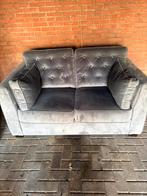 2 zits bankstel velourlook, Ophalen, Tweepersoons, 75 tot 100 cm, Zo goed als nieuw