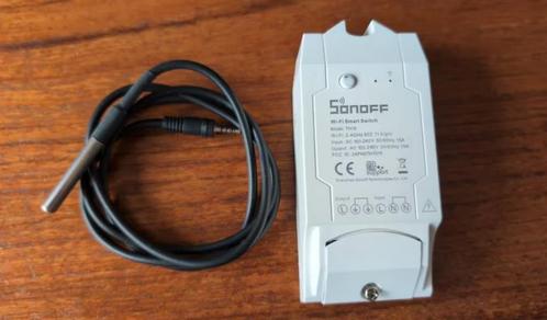Sonoff TH16 schakelaar met temperatuursensor en Tasmota, Hobby en Vrije tijd, Elektronica-componenten, Zo goed als nieuw, Ophalen of Verzenden