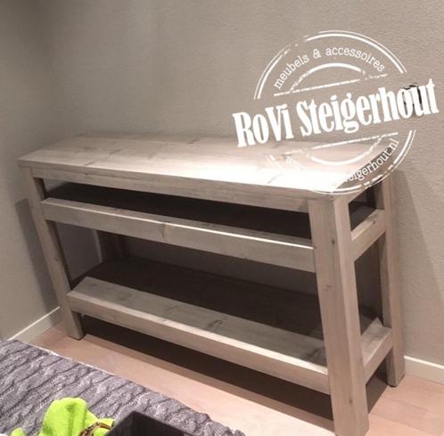 sidetable maatwerk kleur naar wens, Huis en Inrichting, Tafels | Sidetables, Nieuw, 25 tot 50 cm, Rechthoekig, Overige houtsoorten