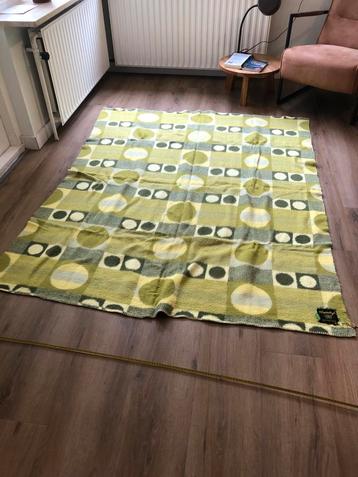 Vintage Deken Plaid Smaragd vollen stippen groen beschikbaar voor biedingen