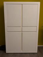 Witte hoogglans kast, Huis en Inrichting, Kasten | Kledingkasten, Ophalen, Gebruikt, 100 tot 150 cm, 150 tot 200 cm
