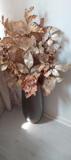 Zijden bloemen goud/bruin, Huis en Inrichting, Woonaccessoires | Vazen, Ophalen, Overige kleuren, Minder dan 50 cm, Glas