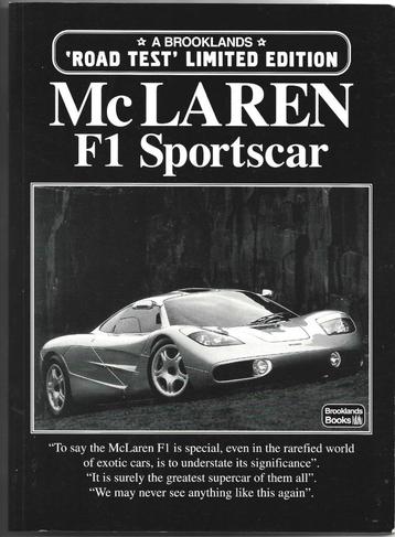 Mc Laren F1 sportscar auto autoboek (A1302) beschikbaar voor biedingen