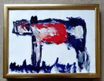 doek 30 x 40 cm===Anton Heyboer 1924-2005===het beest===, Ophalen of Verzenden