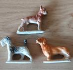 VINTAGE MINI HONDEN BEELDJES-POPPENHUIS BEELD Alle 3 voor, Verzenden, Zo goed als nieuw, Dier