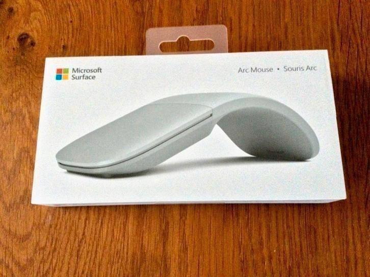 Microsoft Surface Arc Muis - Zilver - Nieuw, Computers en Software, Muizen, Nieuw, Muis, Draadloos, Ophalen