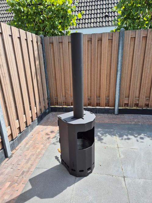 Houtgestookte zwembadverwarming met zwarte coating, Tuin en Terras, Zwembad-toebehoren, Nieuw, Ophalen
