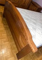 Zwaar massief eiken bed 140/200 handgemaakt, Antiek en Kunst, Antiek | Meubels | Bedden, Ophalen