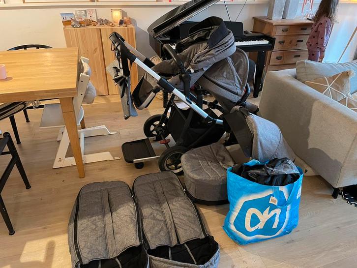 Thule sleek duo kar met assesoires, Kinderen en Baby's, Kinderwagens en Combinaties, Zo goed als nieuw, Overige merken, Ophalen