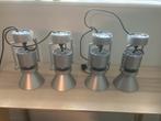 4 Design spots, lampen, Renzo Piano,iGuzzini, le Perroquet, Ophalen of Verzenden, Metaal of Aluminium