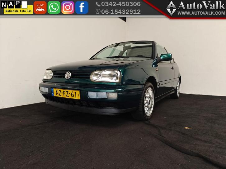 Volkswagen GOLF Cabriolet 1.8 (bj 1996), Auto's, Oldtimers, Bedrijf, Te koop, Alarm, Lichtmetalen velgen, Open dak, Startonderbreker