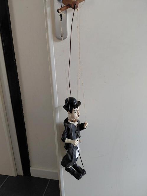 Oude charlie chaplin marionet, Antiek en Kunst, Curiosa en Brocante, Ophalen of Verzenden