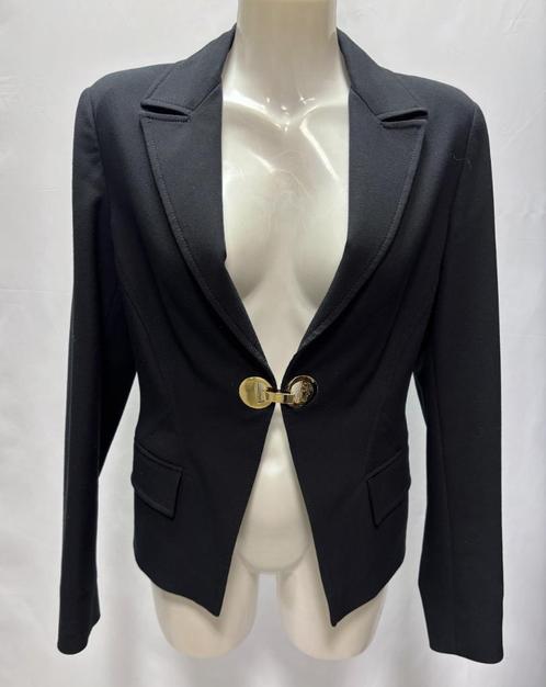 VERSACE COLLECTION Zwart goud logo blazer Maat IT 46 - EU 42, Kleding | Dames, Jasjes, Kostuums en Pakken, Zo goed als nieuw, Jasje