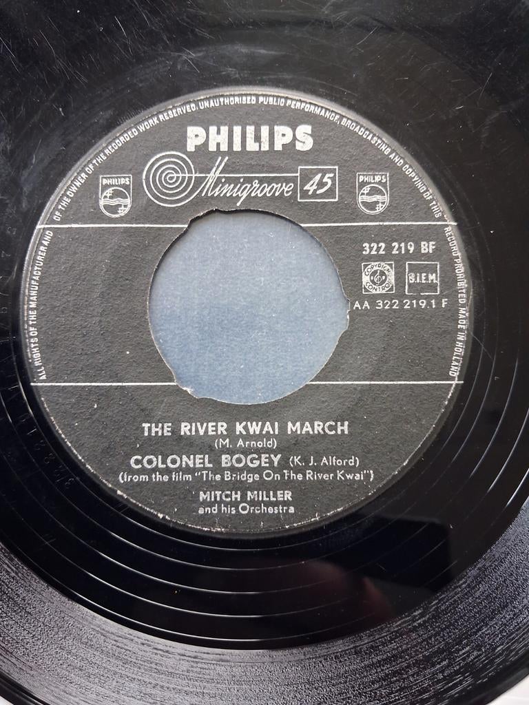 Mitch miller the river kwai march, Cd's en Dvd's, Vinyl Singles, Ophalen of Verzenden, Gebruikt