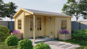 Blokhut - Tuinhuis Johan | 34 mm | vuren  beschikbaar voor biedingen