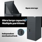 Brievenbus-XXL -Metaal - Antraciet - 37*37*81 cm, Tuin en Terras, Ophalen, Nieuw, Staal, Inbouw