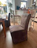 4 mooie eetkamerstoelen, Huis en Inrichting, Stoelen, Overige materialen, Gebruikt, Bruin, Ophalen of Verzenden