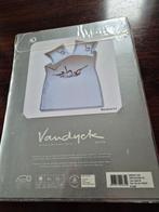 Vandijck hoeslaken, katoensatijn, nieuw, staartmeesjes, Eenpersoons, Wit, Dekbedovertrek, Nieuw