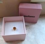 Melano twisted steen oranje/bruin goudkleur 6mm., Sieraden, Tassen en Uiterlijk, Overige materialen, Ophalen of Verzenden, Zo goed als nieuw