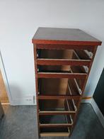 Malm kast bruin, Ophalen, Gebruikt, 50 tot 100 cm, 3 of 4 laden