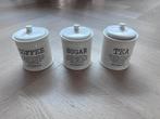 3 potjes van Riverdale! Coffee/Sugar/Tea, Huis en Inrichting, Keuken | Servies, Overige typen, Ophalen of Verzenden, Zo goed als nieuw