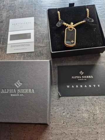 Alpha Sierra Guardian G03 Sieraad Goud - Ketting - Stain💯% beschikbaar voor biedingen