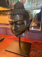 Vintage Bronzen Boeddha Kop, Ophalen of Verzenden
