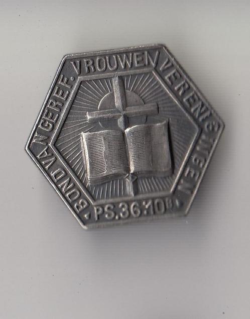 Christendom Gereformeerde Vrouwen broche, Verzamelen, Speldjes, Pins en Buttons, Gebruikt, Speldje of Pin, Overige onderwerpen