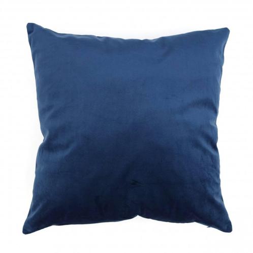 Kussenhoes Fluweel petrol 45 x 45 cm, Huis en Inrichting, Woonaccessoires | Kussens, Nieuw, Blauw, Vierkant, Verzenden