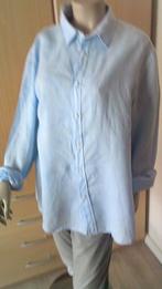 WE linnen blauw overhemd maat XL, Kleding | Heren, Overhemden, Verzenden, Gedragen, Blauw, Halswijdte 43/44 (XL)