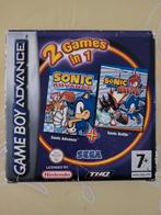 GBA 2 sonic games in 1: Sonic Battle & Sonic Battle, Spelcomputers en Games, Games | Nintendo Game Boy, Gebruikt, 1 speler, Ophalen of Verzenden