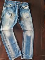 ZGAN CLASSIC REPLAY WAITOM STRAIGHT DESTROY JEANS SIZE 32/32, Ophalen of Verzenden, Zo goed als nieuw, Blauw, W32 (confectie 46) of kleiner