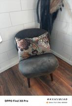 Woood stoel fauteuil olijfgroen/ groen, Huis en Inrichting, Fauteuils, Ophalen of Verzenden, Zo goed als nieuw, 75 tot 100 cm